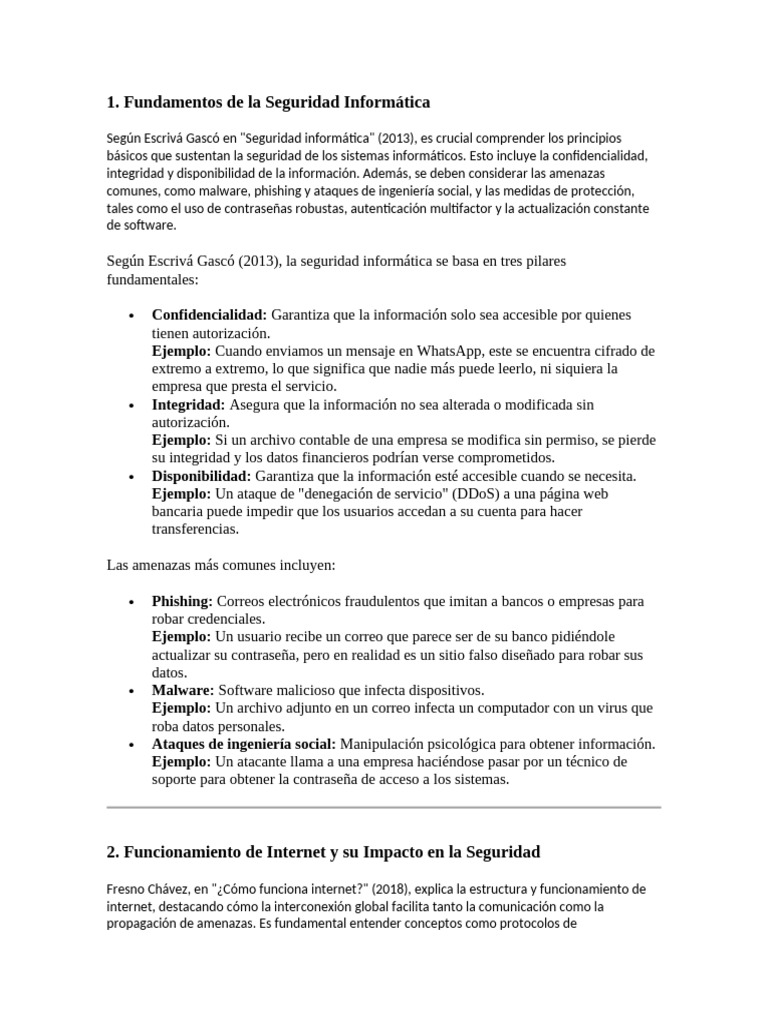 Fundamentos de Seguridad Informática y Riesgos | PDF | Seguridad | La ...