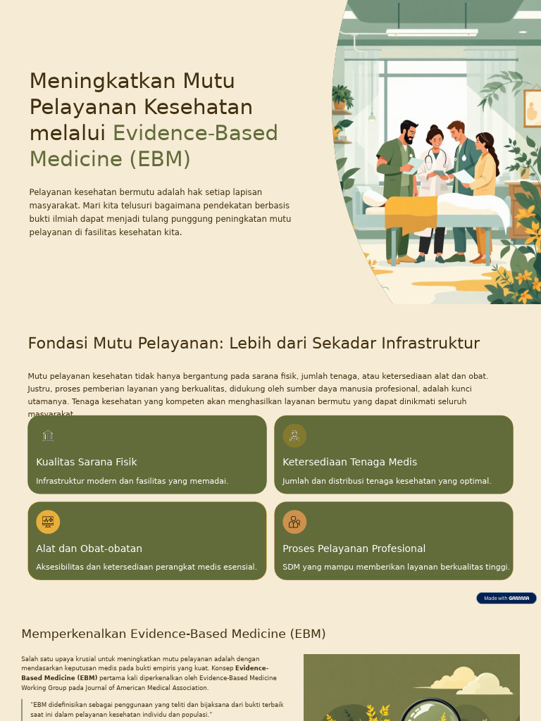 Meningkatkan Mutu Kesehatan dengan EBM | PDF
