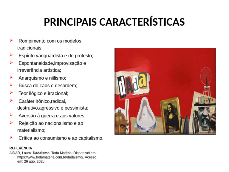 3 Principais Características Do Dadaismo-Elaine | PDF