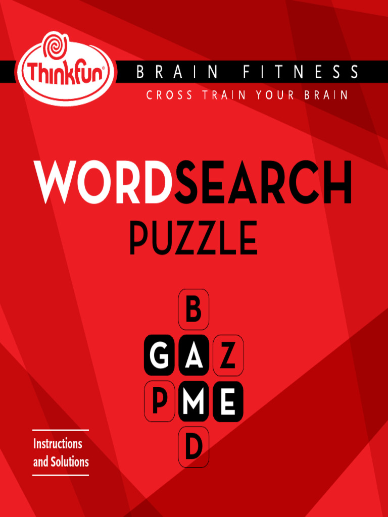 Word Search Puzzle Instructions & Solutions | PDF | Word Search | Games ...