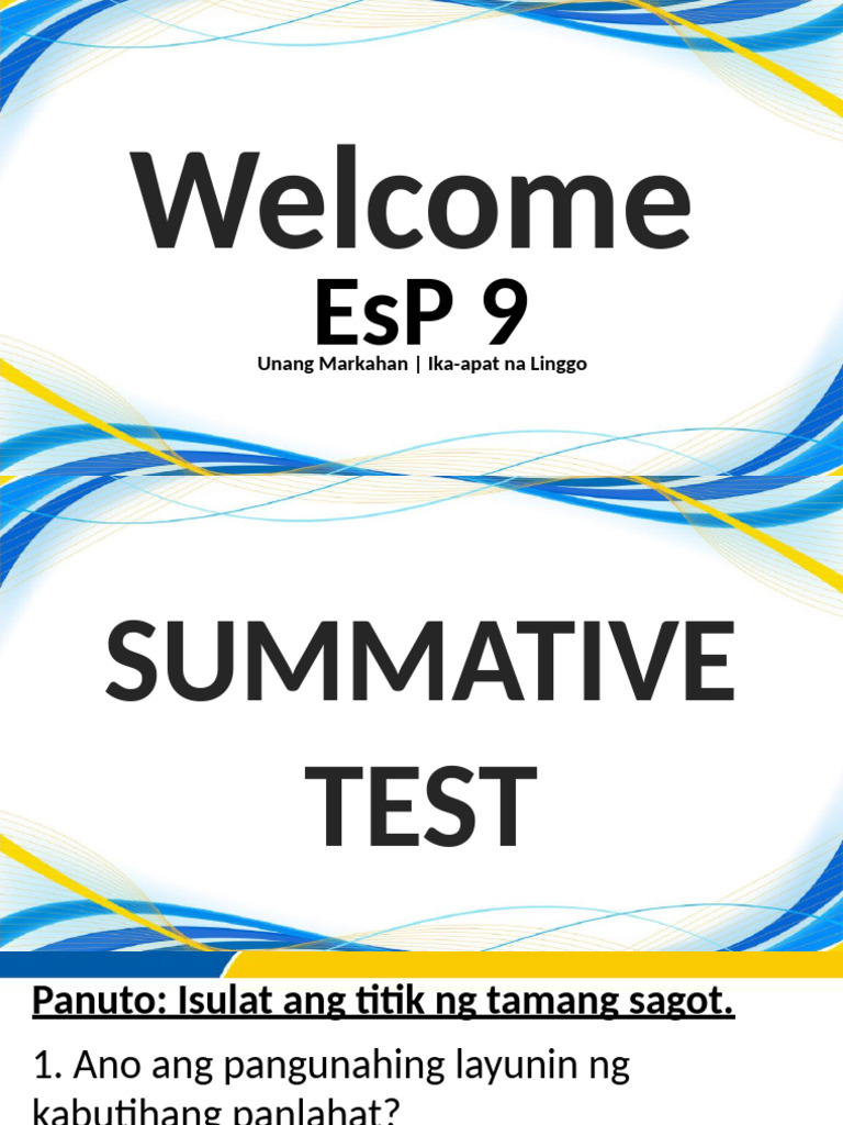 q1 - Summative Test #1 | PDF