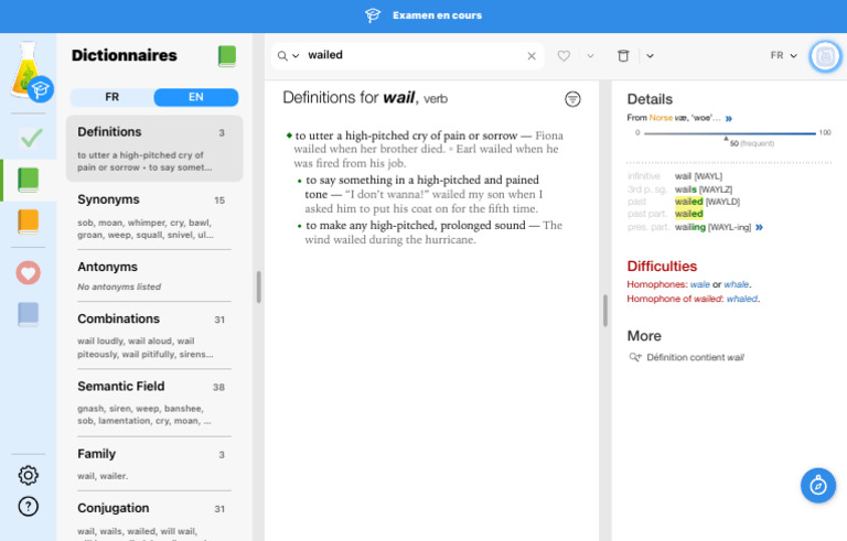 Dictionnaires - Wailed, V. - Definitions | PDF | Lexical Semantics ...