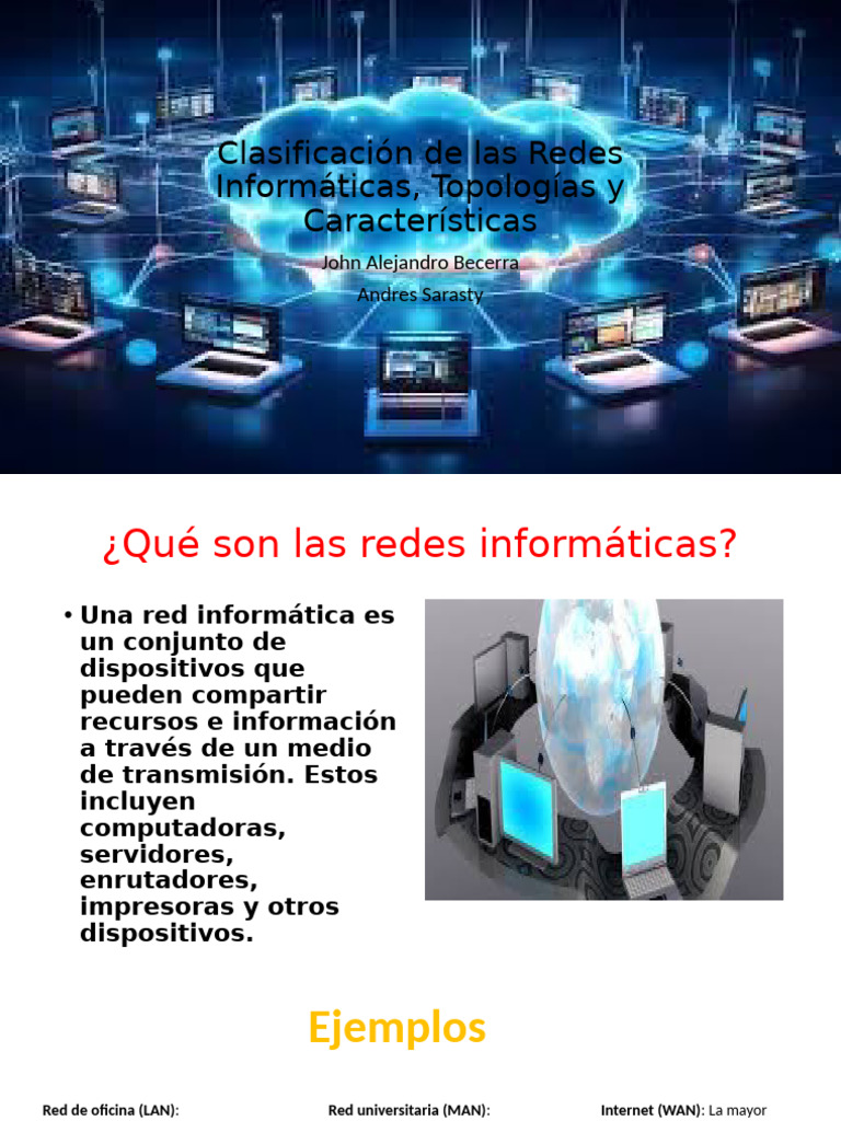 Clasificación y Tipos de Redes Informáticas | PDF | Red de computadoras ...