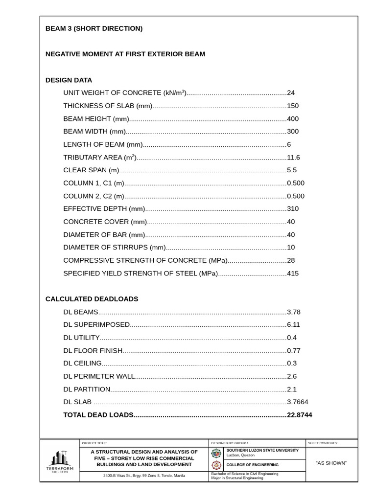 Structural Analysis of 5-Storey Building | PDF | Beam (Structure) | Column