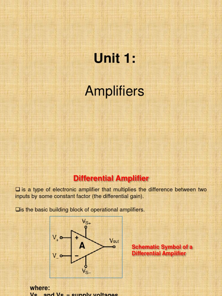 Understanding Differential Amplifiers | PDF | Amplifier | Operational ...