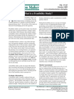 What Is A Feasibility Study?: File C5-65 October 2009 WWW - Extension.iastate - Edu/agdm