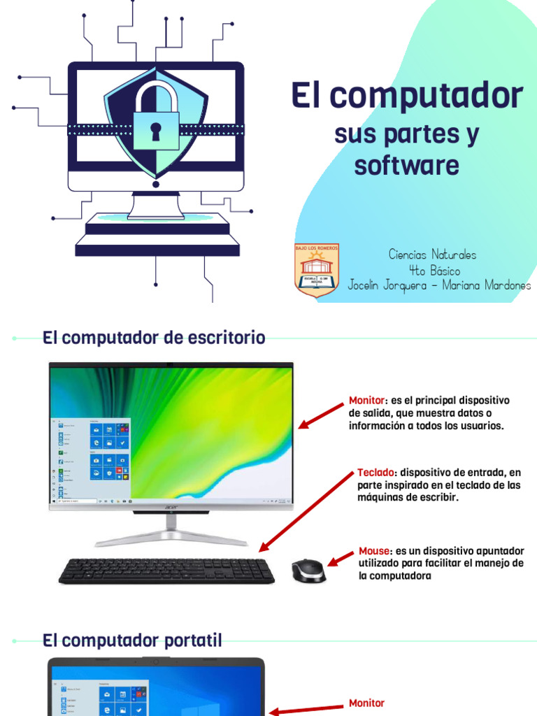 El Computador y Sus Partes - Tecnología | PDF | Hardware de la ...