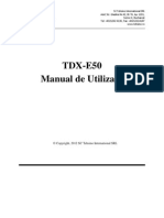 Tdx-50e Manual