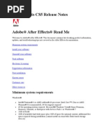 Adobe After Effects CS5 Readme