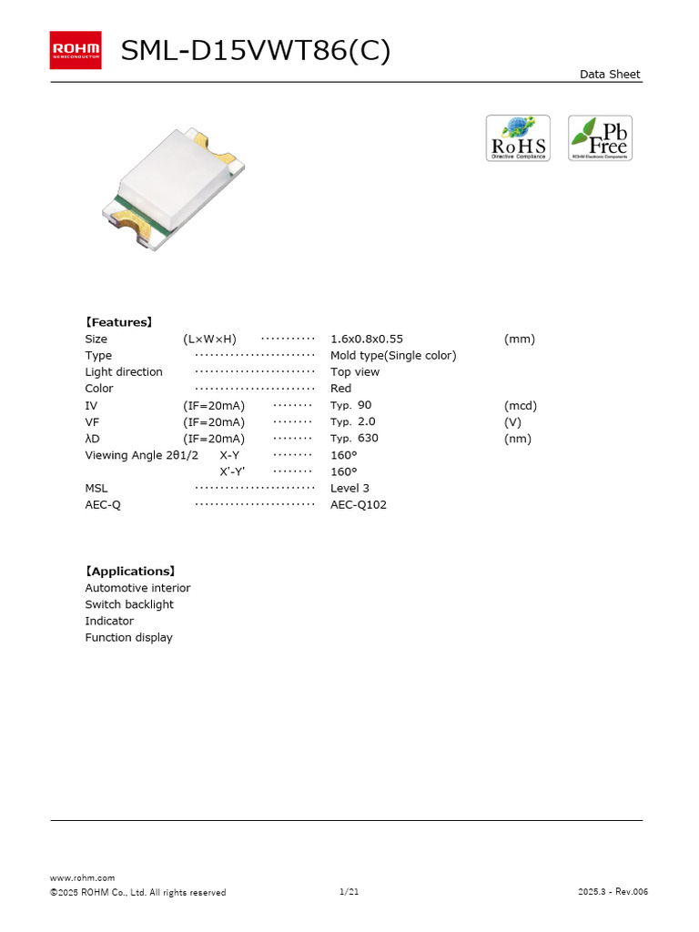 SML d15vwt86 (C) e | PDF | Electrostatic Discharge | Soldering