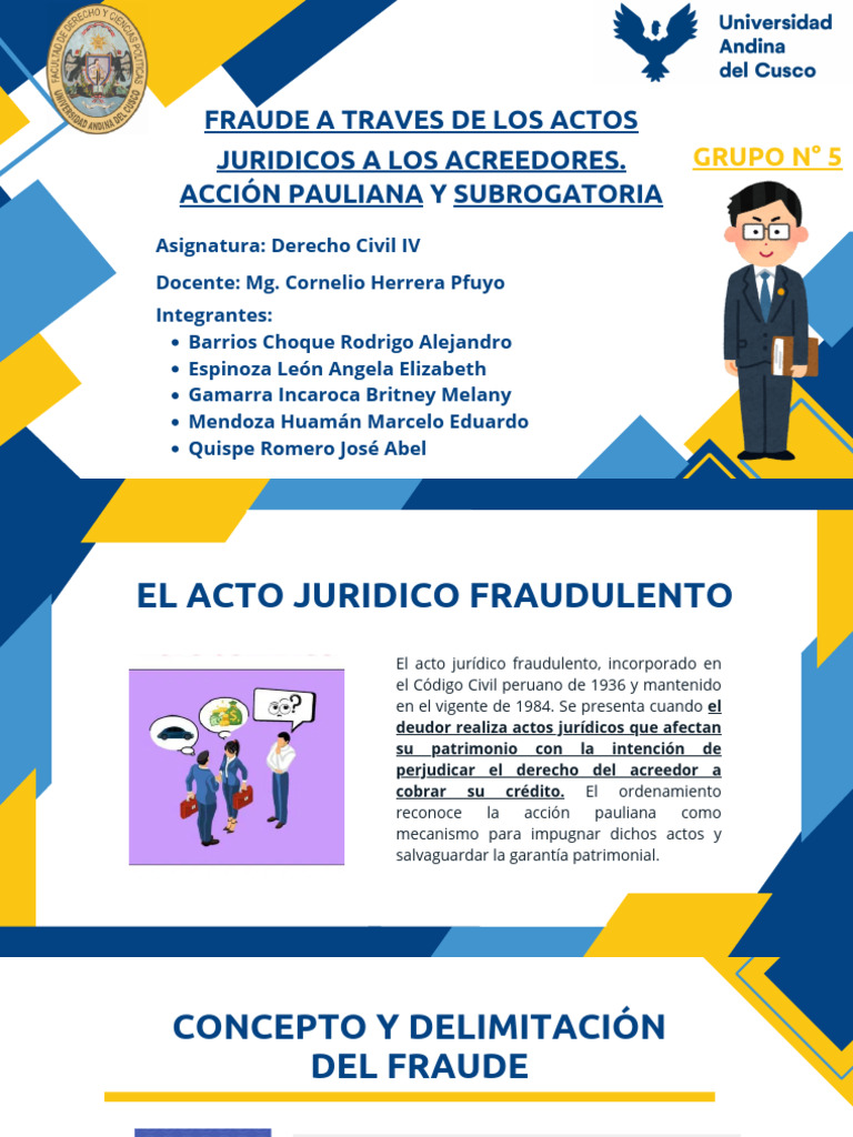 Blue Yellow Modern Geometric Business Proposal Presentation | PDF ...