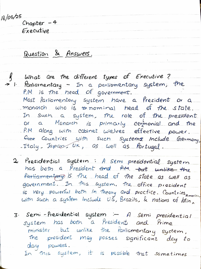 Chapter 4 Political Science Q&A | PDF