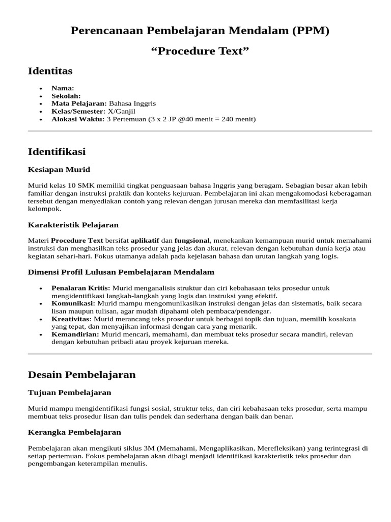 Ciri Instruksi Lisan dalam Pembelajaran | PDF