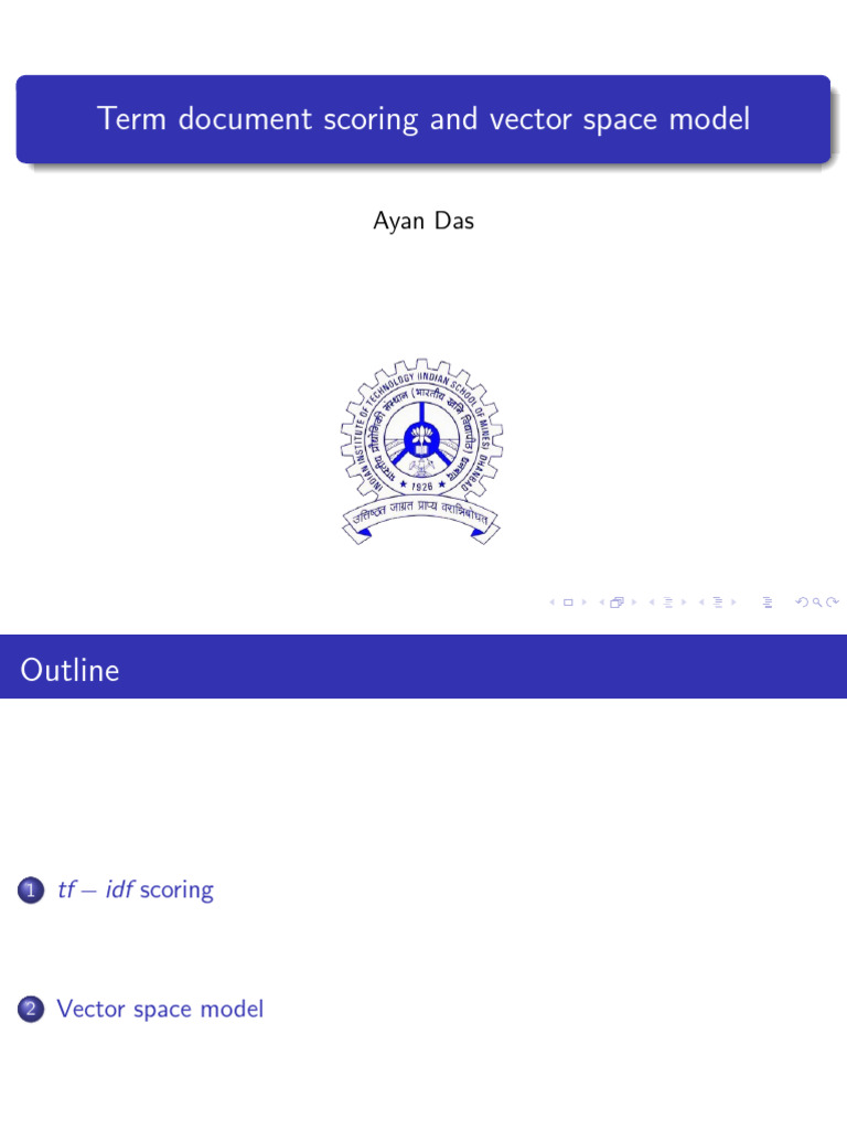 Term Document Scoring & Vector Model | PDF | Mathematics | Geometry