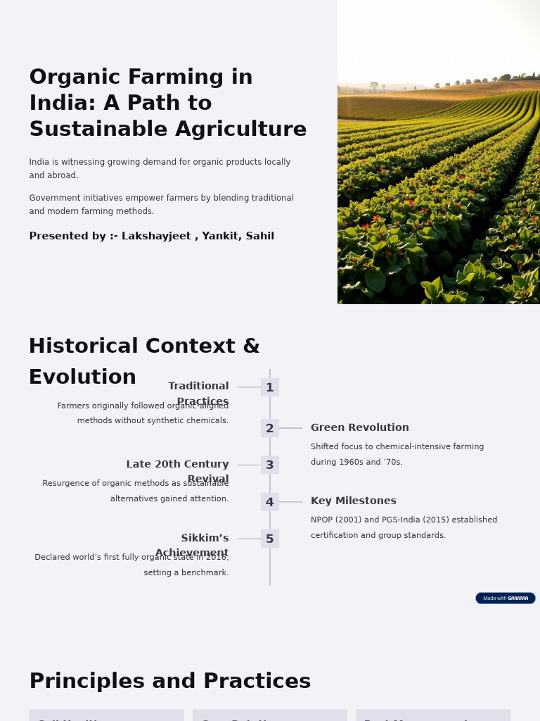 Organic Farming in India: Key Insights | PDF | Organic Farming ...