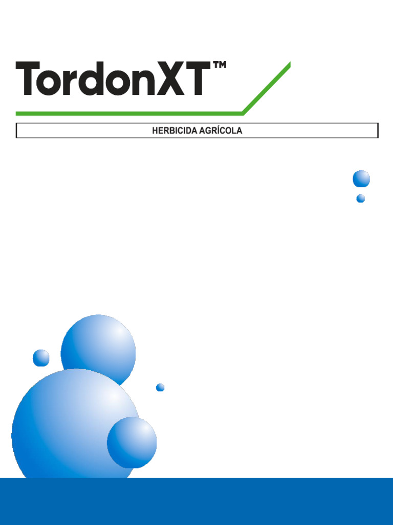 Ficha Técnica de Tordon XT Herbicida | PDF | Agua | Alimentos