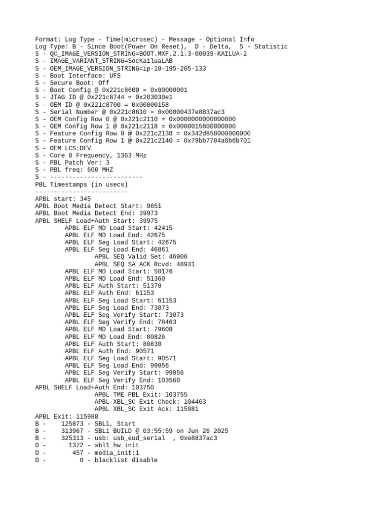 MAX96755 Boot Log Analysis | PDF | Booting | Computer Hardware