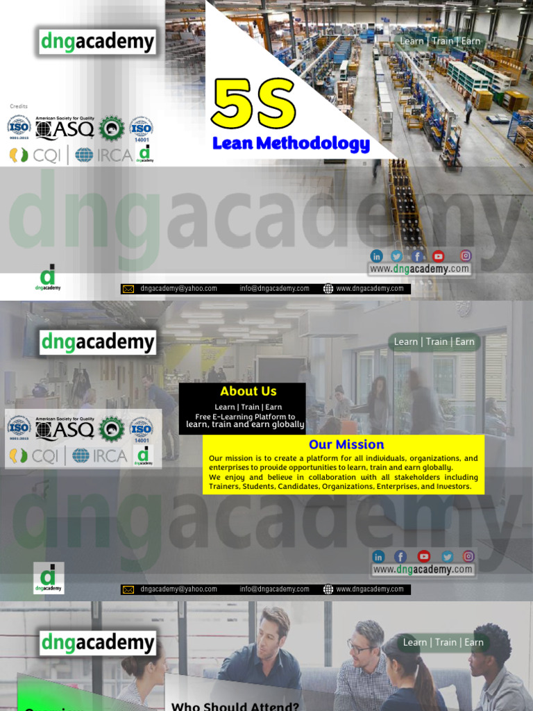 5S Lean Management Training Overview | PDF | Business