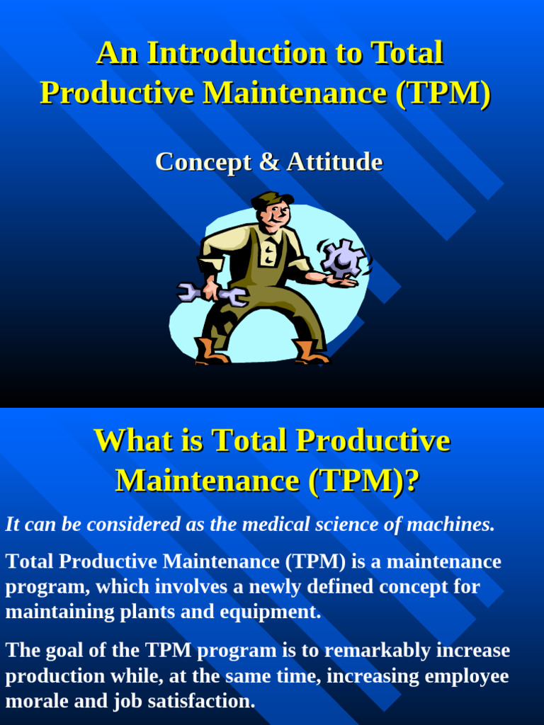 Etm-An Introduction To Total Productive Maintenance (TPM | PDF ...