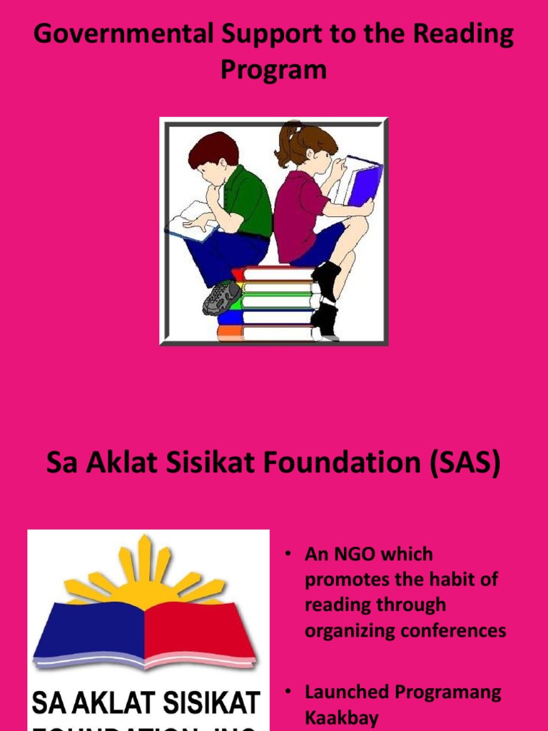 Governmental Support To The Reading Program | PDF | Reading (Process ...
