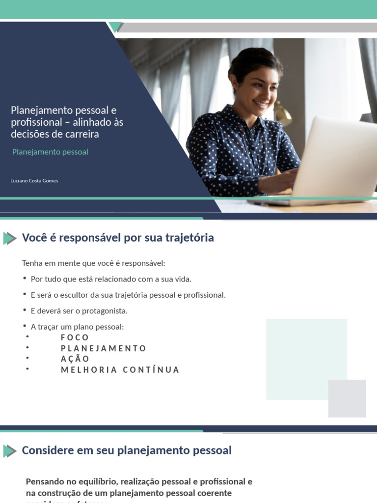 Planejamento Pessoal e Profissional | PDF | Gestão de recursos humanos ...