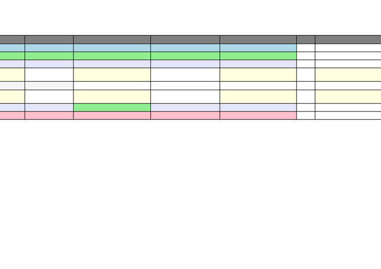 Weekly Routine ColorCoded | PDF