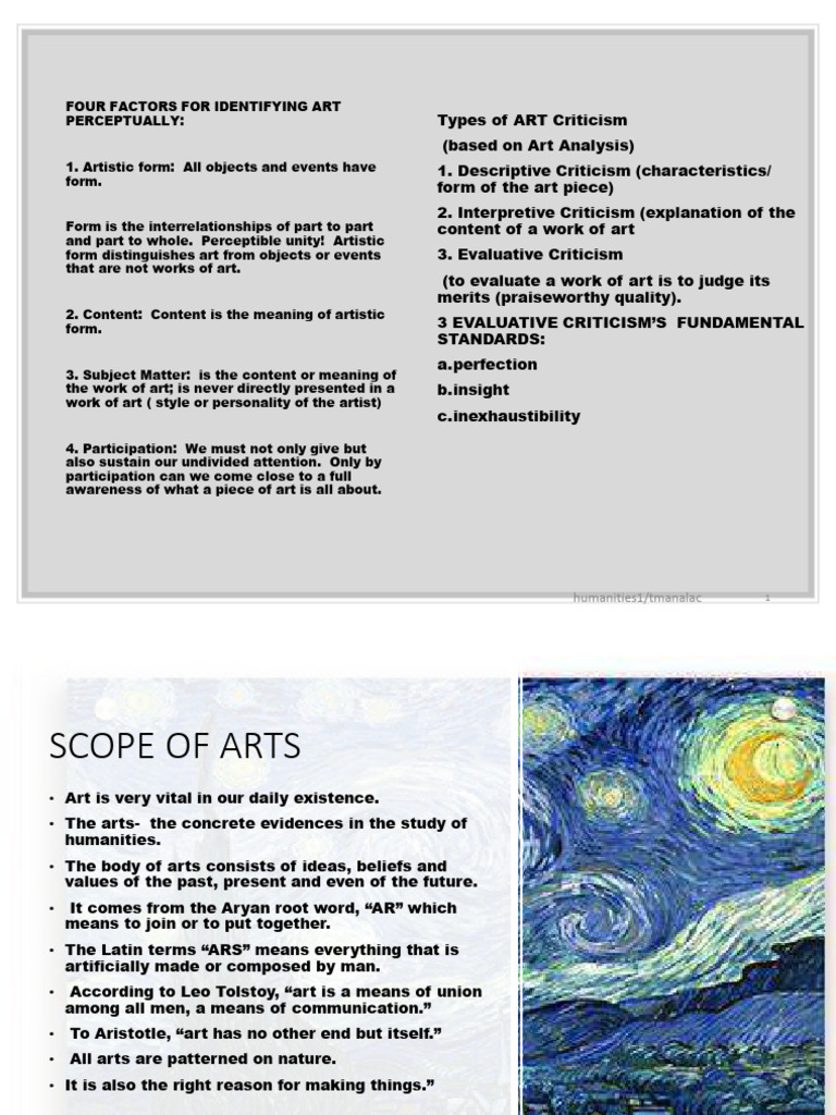 Four Key Factors in Art Identification | PDF | The Arts | Orchestras