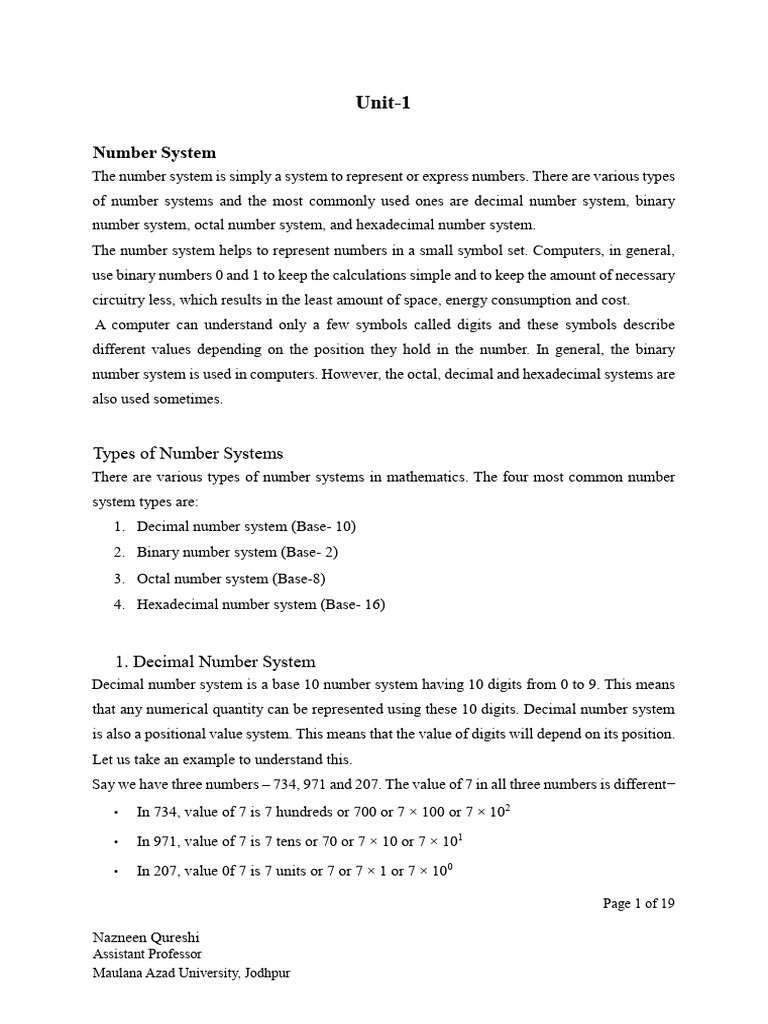 Understanding Number Systems in Computing | PDF | Project Management ...