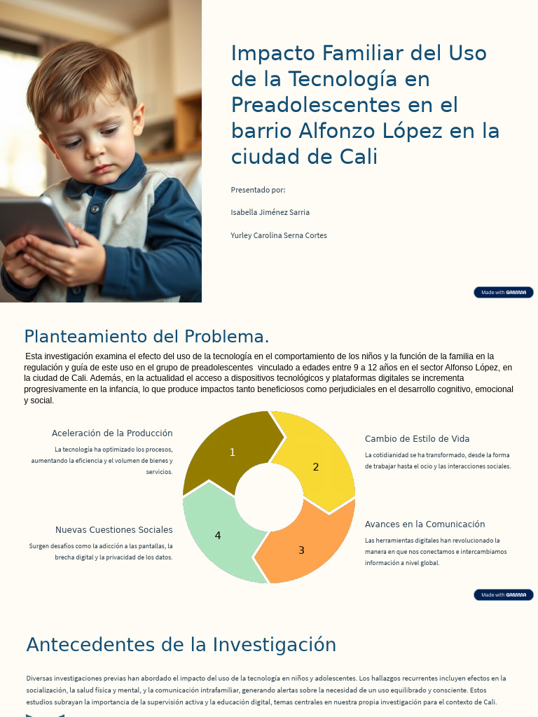 Impacto de la Tecnología en Preadolescentes | PDF | Sicología ...