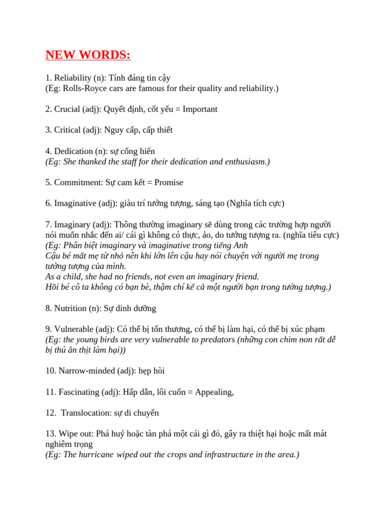 Ielts New Words | PDF