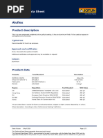 Solvalitt Alu Technical Data Sheet | PDF | Abrasive | Building Materials