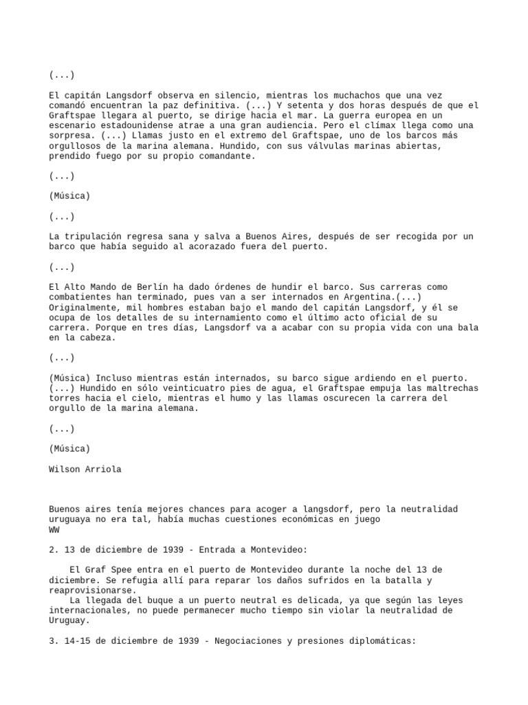 Graf en 16 Esp | PDF | Operaciones navales y batallas | Batallas