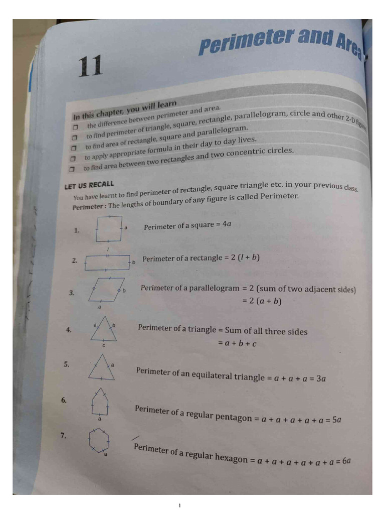 Perimeter and Area | PDF