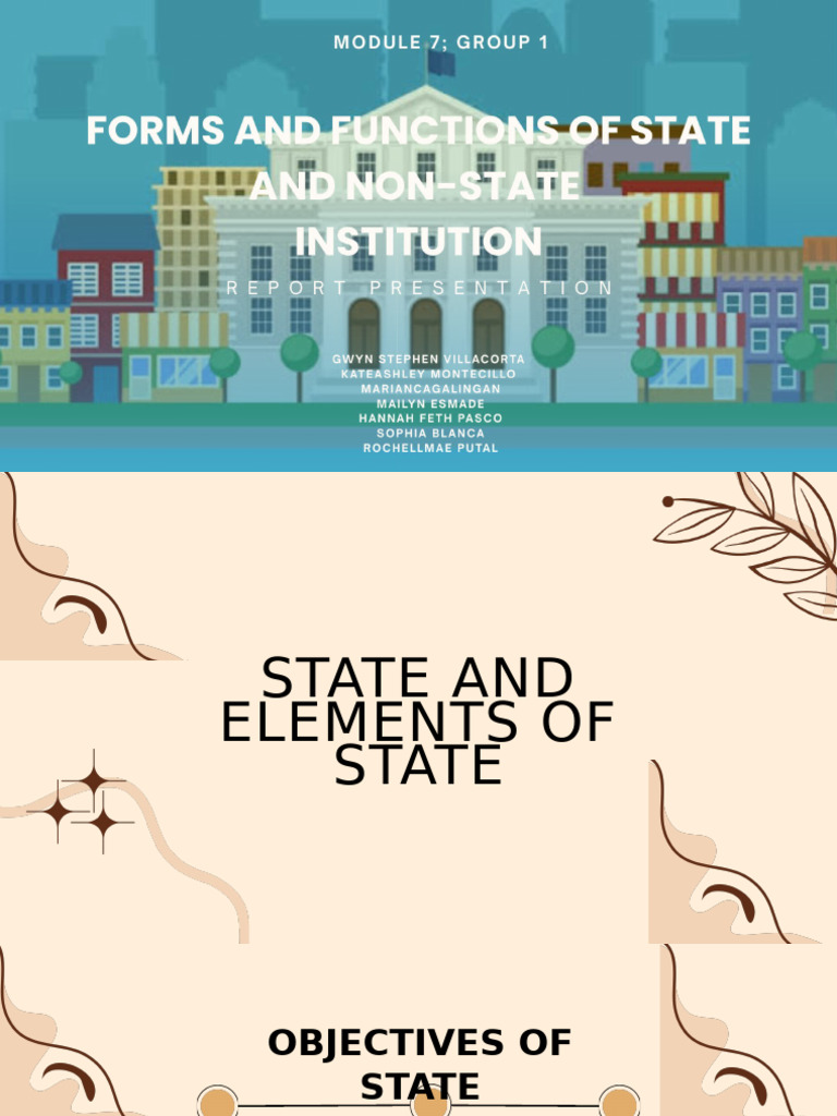 Understanding State Functions and Forms | PDF | Government | State (Polity)