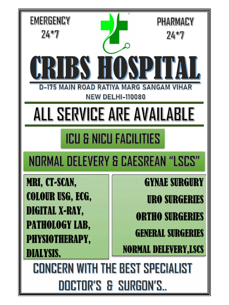 Cribs Hospital Charges Overview | PDF | Medical Specialties | Clinical ...