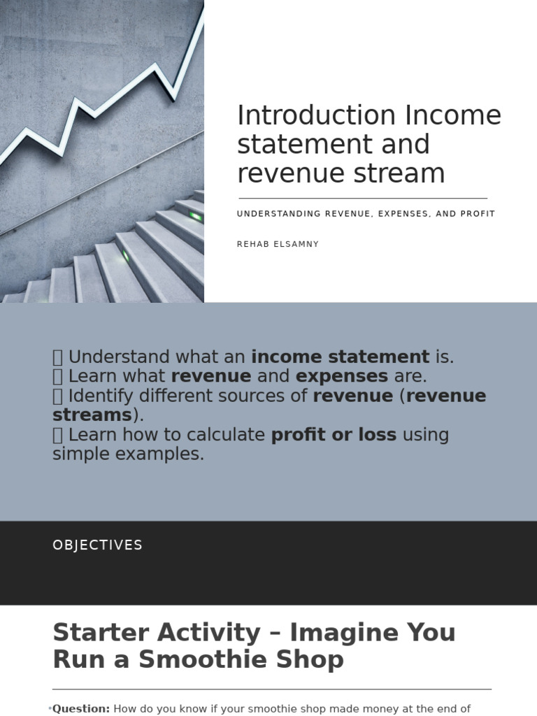 Introduction To Income Statment | PDF
