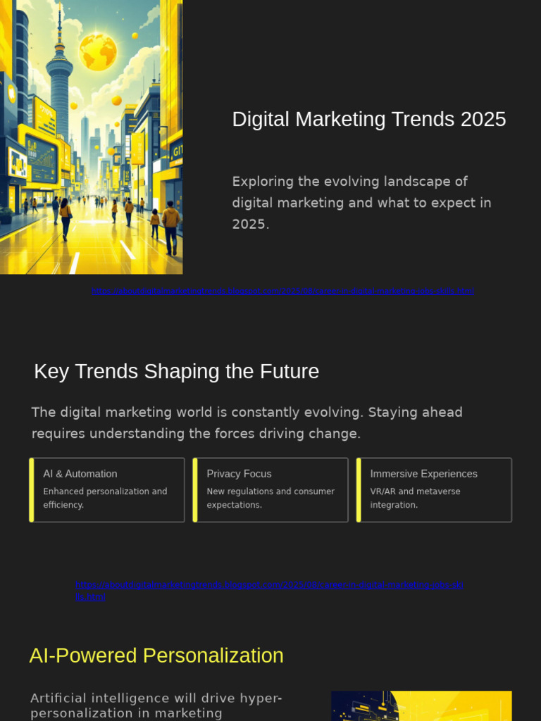 202508career in Digital Marketing Jobs Skills - HTML | PDF | Digital ...
