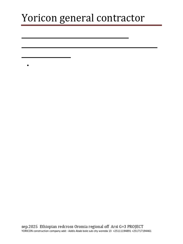Yoricon Construction Methodology for Red Cross Project | PDF | Concrete ...