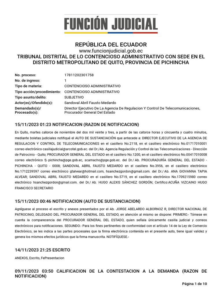 Expel 17811202301758 25381888 27082025 | PDF | Demanda judicial | Ley ...