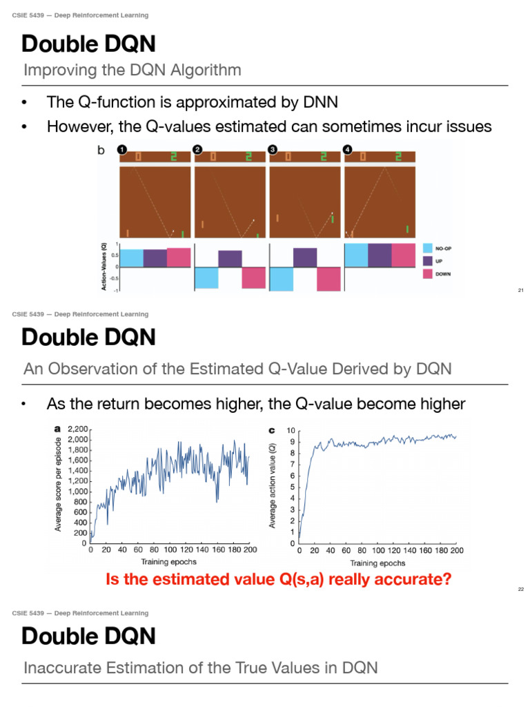 Double DQN: Enhancing DQN Accuracy | PDF | Sampling (Statistics ...