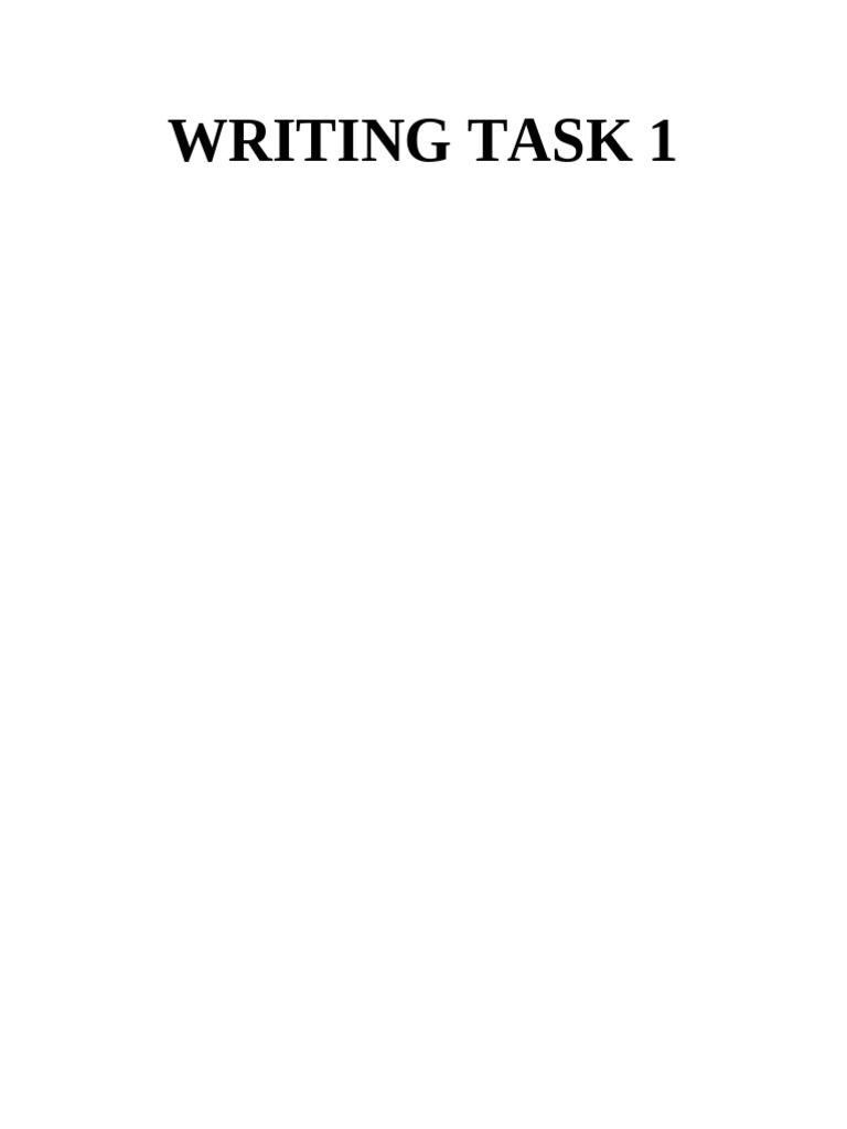 Giáo Trình Writing Task 1 | PDF
