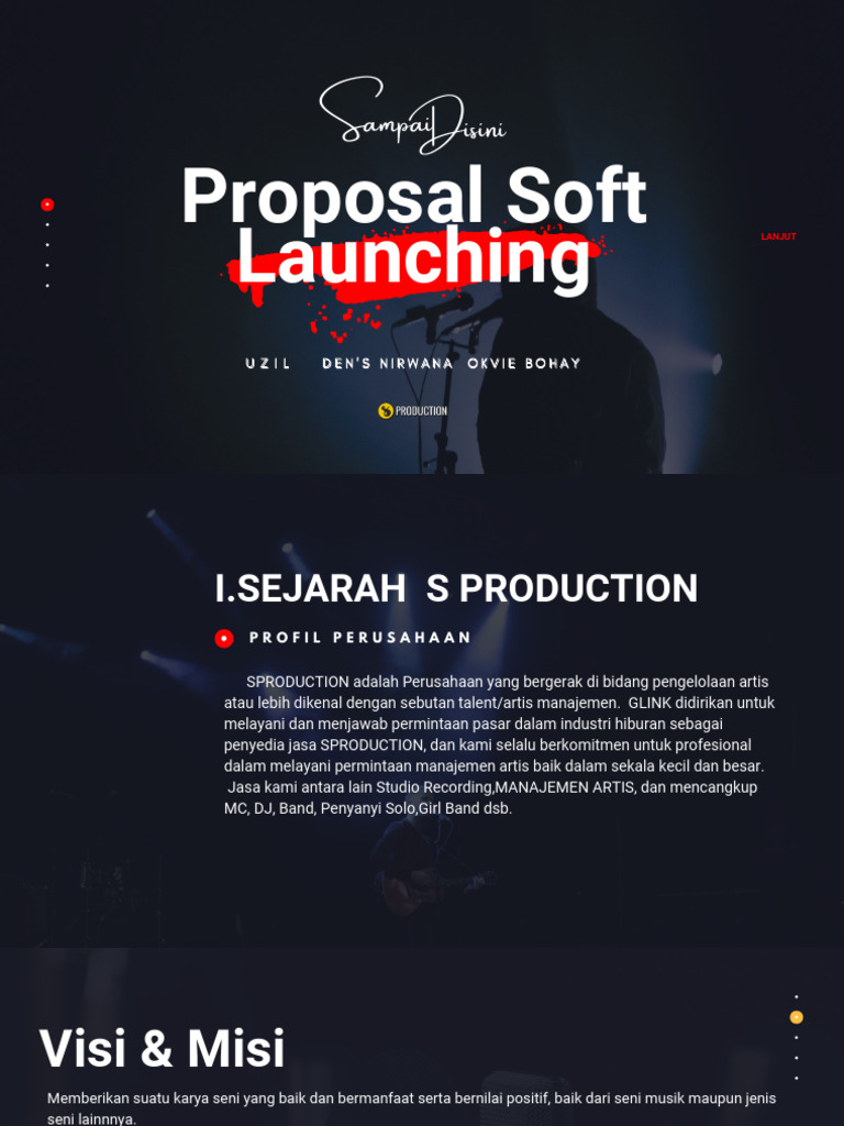 Proposal Soft Launching Artis GLINK | PDF