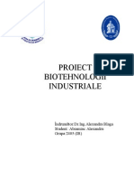 Proiect Biotehnologii Industriale