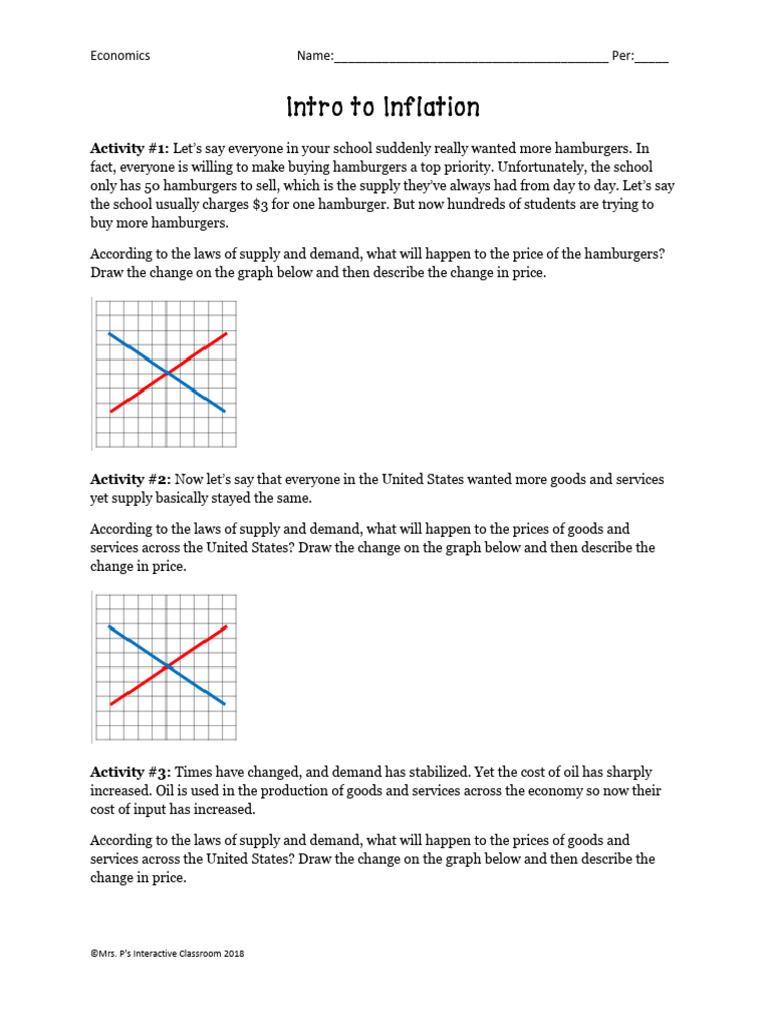 Inflation Intro Activity | PDF