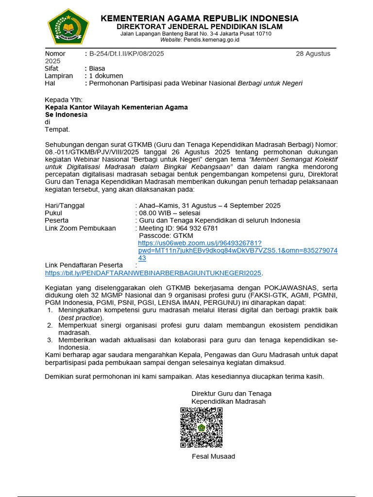 20250828181400draf Surat Permohonan Partisipasi GTMB Preview | PDF