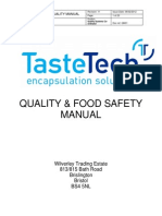 Quality & Food Safety Manual