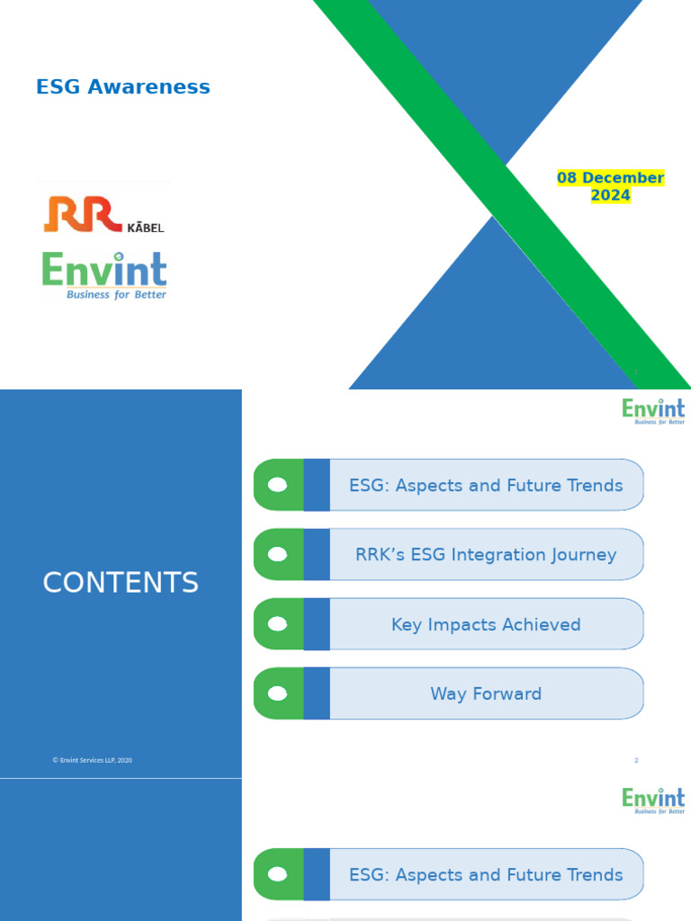 ESG Integration and Future Trends | PDF | Occupational Safety And ...