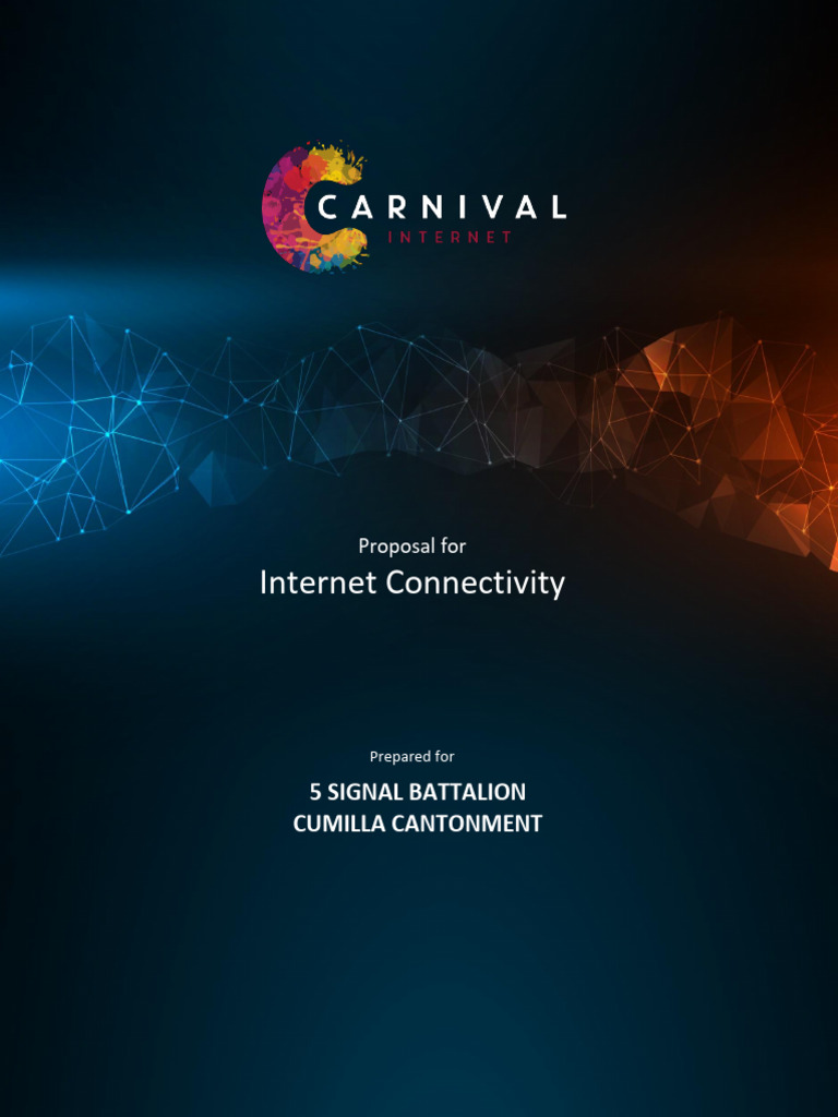 Internet Connectivity Proposal for 5SB | PDF | Computer Network | Internet