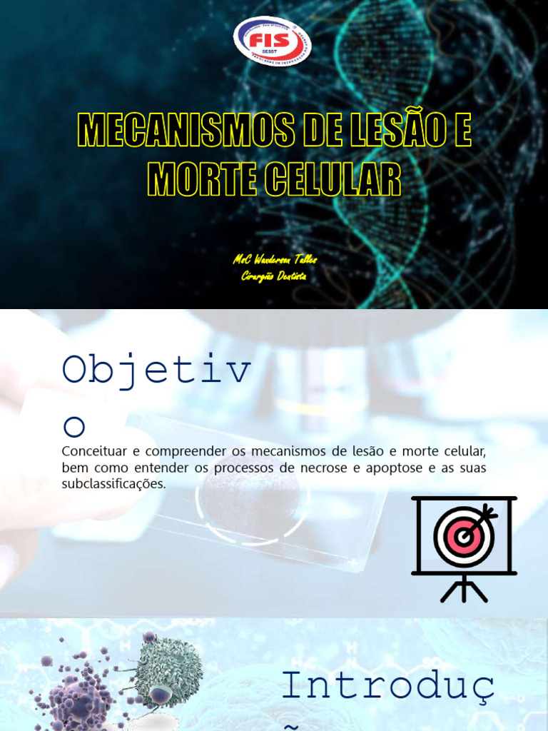 Morte Celular: Mecanismos e Tipos | PDF | Necrose | Apoptose