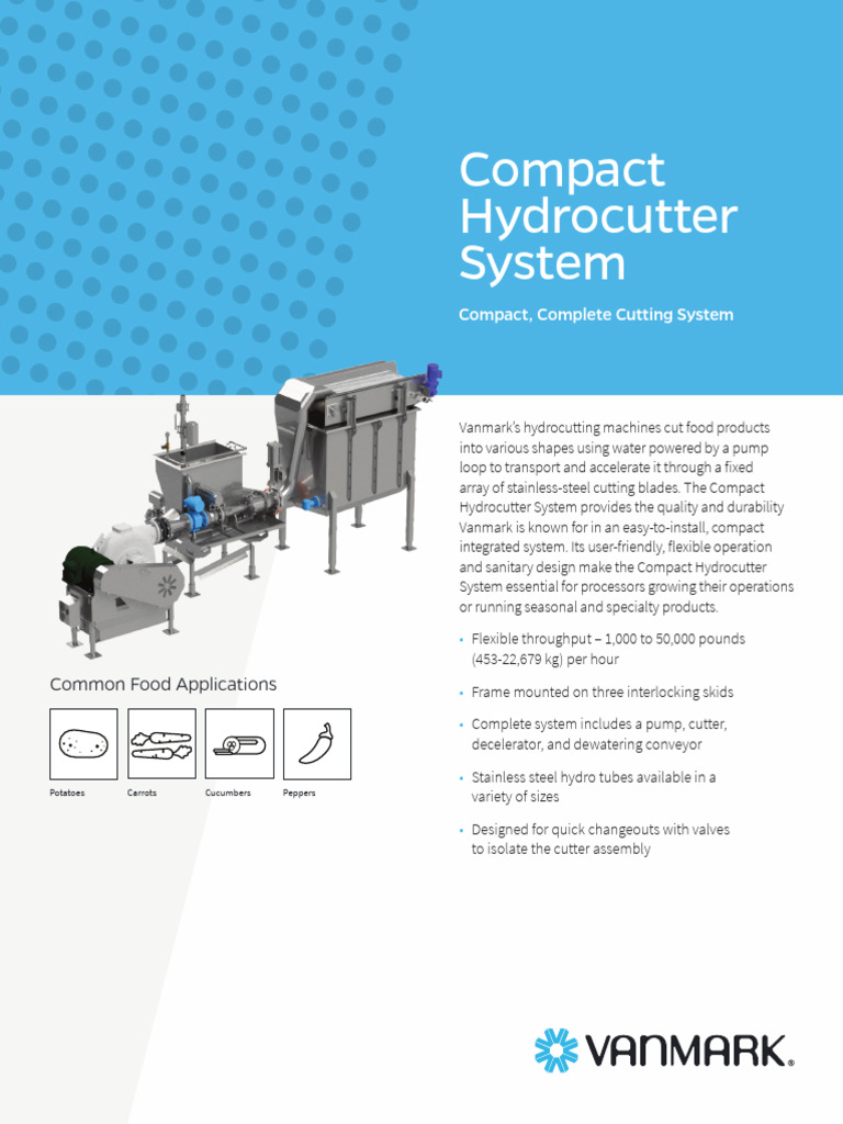 Compact Hydrocutter System Overview | PDF | Valve | Pump